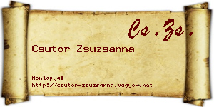 Csutor Zsuzsanna névjegykártya
